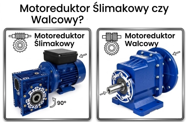Motoreduktor ślimakowy czy walcowy?