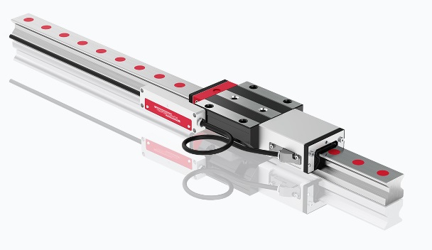 Systemy pomiarowe AMS Schneeberger. Prowadzenie i pomiar w jednym w DAKAM. Zintegrowane Systemy Pomiarowe AMS SCHNEEBERGER w DAKAM Obraz jest ucieleśnieniem integracji i oszczędności przestrzeni. Prezentuje zaawansowany system Schneeberger AMS (Integrated Measuring System), który łączy w sobie funkcję prowadzenia liniowego (szyna + wózek) z precyzyjnym pomiarem drogi. Kompozycja ma na celu pokazanie, że "2 w 1" to nie kompromis, ale ewolucja. Całość osadzona jest w kontekście autoryzowanego polskiego dystrybutora DAKAM, gwarantującego wsparcie techniczne dla tych zaawansowanych komponentów. Pomiar w sercu prowadnicy: W centrum uwagi, na czystym stole laboratoryjnym lub wewnątrz nowoczesnej obrabiarki, znajduje się system AMS (bazujący na prowadnicach MONORAIL BM lub MR): • Głowica Odczytowa (Kluczowy element): Do boku standardowego wózka liniowego przykręcona jest kompaktowa, metalowa obudowa głowicy odczytowej. To ona wyróżnia ten produkt. • Przewód Sygnałowy: Z głowicy wychodzi wysokiej jakości przewód ekranowany (często z metalowym oplocie lub w peszlu), co wizualnie komunikuje transfer danych cyfrowych/analogowych do sterownika. • Zintegrowana Podziałka: Na szynie prowadzącej, wzdłuż jej boku, widoczny jest subtelny ślad lub listwa magnetyczna/optyczna. Należy podkreślić, że jest ona wbudowana i osłonięta, co sugeruje odporność na chłodziwa, wióry i brud (klasa szczelności IP68). • Jednolita Bryła: Całość wygląda spójnie – system pomiarowy nie odstaje, nie zajmuje dodatkowego miejsca w maszynie. • Marka Premium: Na obudowie głowicy widoczne jest logo Schneeberger oraz oznaczenie typu (np. AMSA - analogowy, AMSD - cyfrowy, lub AMSABS - absolutny). Sprawdzony Polski Dystrybutor DAKAM: Tło podkreśla technologiczną przewagę: • Wykres Sygnału: W tle może pojawić się subtelna, cyfrowa wizualizacja fali sinusoidalnej lub kodu binarnego, symbolizująca precyzję pomiaru. • Magazyn DAKAM: Widoczne w tle pudełka z elektroniką pomiarową Schneeberger potwierdzają, że DAKAM dostarcza kompletne rozwiązania. • Logo Dystrybutora: W dyskretnym, ale widocznym miejscu umieszczone jest logo DAKAM, z dopiskiem "Autoryzowany Dystrybutor Schneeberger". Obraz niesie jasny komunikat: "Po co montować oddzielne liniały? W DAKAM oferujemy zintegrowane systemy pomiarowe Schneeberger AMS. To prowadzenie i pomiar w jednym elemencie – oszczędność miejsca, czasu montażu i pełna ochrona przed zabrudzeniami".
