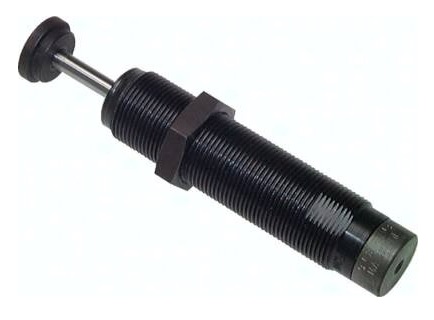 Jasne, ostre ujęcie studyjne, prezentujące grupę amortyzator&oacute;w przemysłowych ACE Controls ułożonych na neutralnym, czystym tle (np. białym lub szarym). Amortyzatory mają r&oacute;żną wielkość, od miniaturowych, precyzyjnych modeli (kr&oacute;tkich i cienkich) po duże, solidne amortyzatory bezpieczeństwa (długie i masywne). Dominują kolory czarny lub szary metalik. Na korpusach niekt&oacute;rych widoczne są drobne grawery lub etykiety z logo ACE oraz oznaczeniami modeli. Kompozycja podkreśla szeroką gamę produkt&oacute;w i ich profesjonalne przeznaczenie do tłumienia drgań i energii kinetycznej w maszynach.