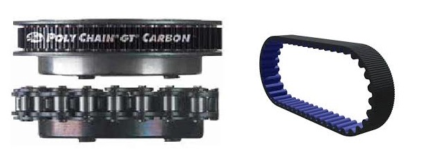 Obraz jest ucieleśnieniem ekstremalnej mocy, zaawansowanej technologii materiałowej i bezobsługowej niezawodności, kt&oacute;re są synonimami flagowej linii pas&oacute;w napędowych GATES Poly Chain&reg; GT&trade; Carbon&trade;. Kompozycja łączy w sobie surowy, high-tech'owy wizerunek pasa z wkładką węglową z jego zastosowaniem w najcięższych aplikacjach przemysłowych. Dominują w niej ikoniczne barwy produktu &ndash; głęboka czerń poliuretanu, charakterystyczny błękit tkaniny na zębach oraz białe/ż&oacute;łte oznaczenia. W centrum uwagi, na czystej, industrialnej powierzchni (np. metalowym stole lub białym tle), znajduje się solidny pas napędowy GATES Poly Chain&reg; GT&trade; Carbon&trade;: &bull;	Charakterystyczna konstrukcja: Prezentowany jest pas zębaty, kt&oacute;rego korpus wykonany jest z czarnego, wytrzymałego poliuretanu. &bull;	Kluczowy detal &ndash; Wł&oacute;kno węglowe: Ujęcie makro lub przekr&oacute;j poprzeczny pasa wyraźnie eksponuje jego serce &ndash; czarne, lśniące wł&oacute;kna węglowe (carbon cords). Ten detal wizualnie komunikuje ekstremalną wytrzymałość na rozciąganie, minimalną rozciągliwość i zdolność do przenoszenia potężnych, gwałtownych obciążeń (odporność na "shock loading"). &bull;	Profil zęb&oacute;w: Wyraźnie widoczny jest precyzyjny profil zębaty (GT), kt&oacute;ry jest pokryty charakterystyczną, niebieską, odporną na ścieranie tkaniną. Zapewnia to cichą pracę i perfekcyjne zazębienie z kołem pasowym. &bull;	Marka Premium: Na grzbiecie pasa widoczne jest wyraźne, oryginalne logo "GATES" oraz oznaczenie "Poly Chain&reg; GT&trade; Carbon&trade;", co jest gwarancją autentyczności i najwyższej światowej jakości. Tło jest minimalistyczne i studyjne, aby cała uwaga skupiła się na zaawansowanej technologii produktu. Może zawierać subtelne, rozmyte elementy sugerujące ciężki przemysł (np. zarys maszyny g&oacute;rniczej, przenośnika). Obraz niesie jasny komunikat o najwyższej wytrzymałości na rozciąganie, bezobsługowej pracy (brak konieczności smarowania i ponownego napinania) oraz kompaktowej budowie napędu, co czyni ten pas idealną alternatywą dla tradycyjnych łańcuch&oacute;w rolkowych w najcięższych aplikacjach przemysłowych.